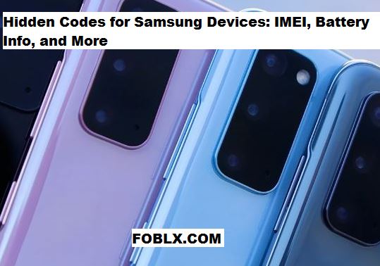 Codes For Samsung Devices