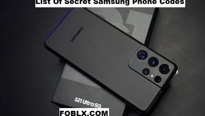 List Of Secret Samsung Phone Codes