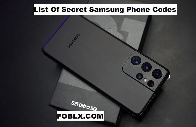 List Of Secret Samsung Phone Codes